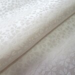 白色 小桜模様 正絹綸子 錦紗ちりめん 丹後ちりめん 八掛生地 No.247【63cm×37cm】振袖の解き 和布 生地 はぎれ リメイク素材 silk100%