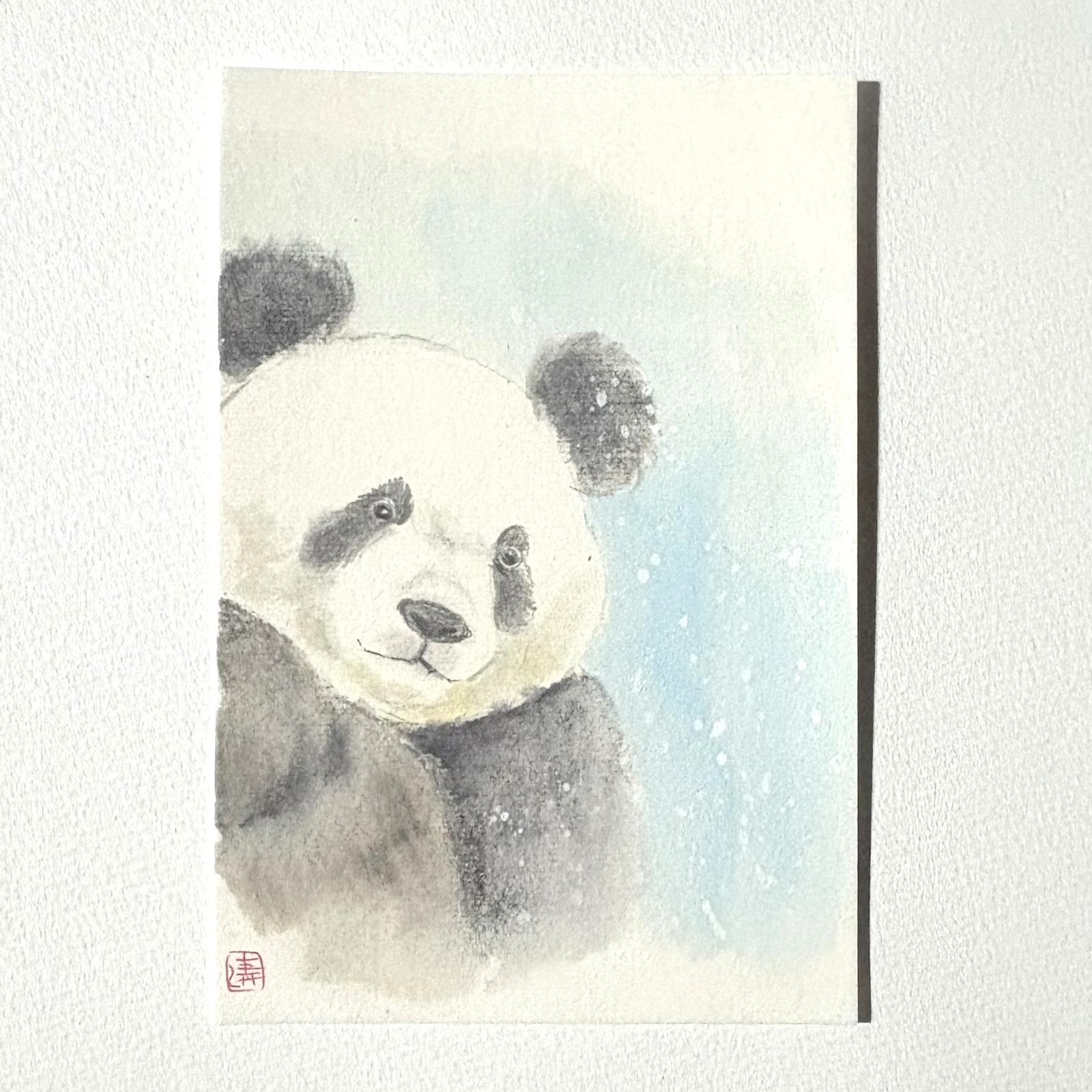 SALE☆シロクマ【油絵】 22.7cm x 15.8cm - KIYOMI | minne byGMO