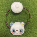 羊毛フェルト♡パンダとしっぽのヘアゴム♡