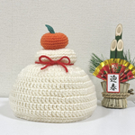 ⭐️セール中⭐️【 かがみもちニット帽 】(約48cm)お正月フォト・年賀状フォト・新年挨拶 鏡餅 キッズ帽子