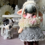 ぽんぽん帽子とワンピースSET＊うさぎさん用
