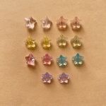 お星様のアクリルビーズ（アソート/13×14mm/14個）