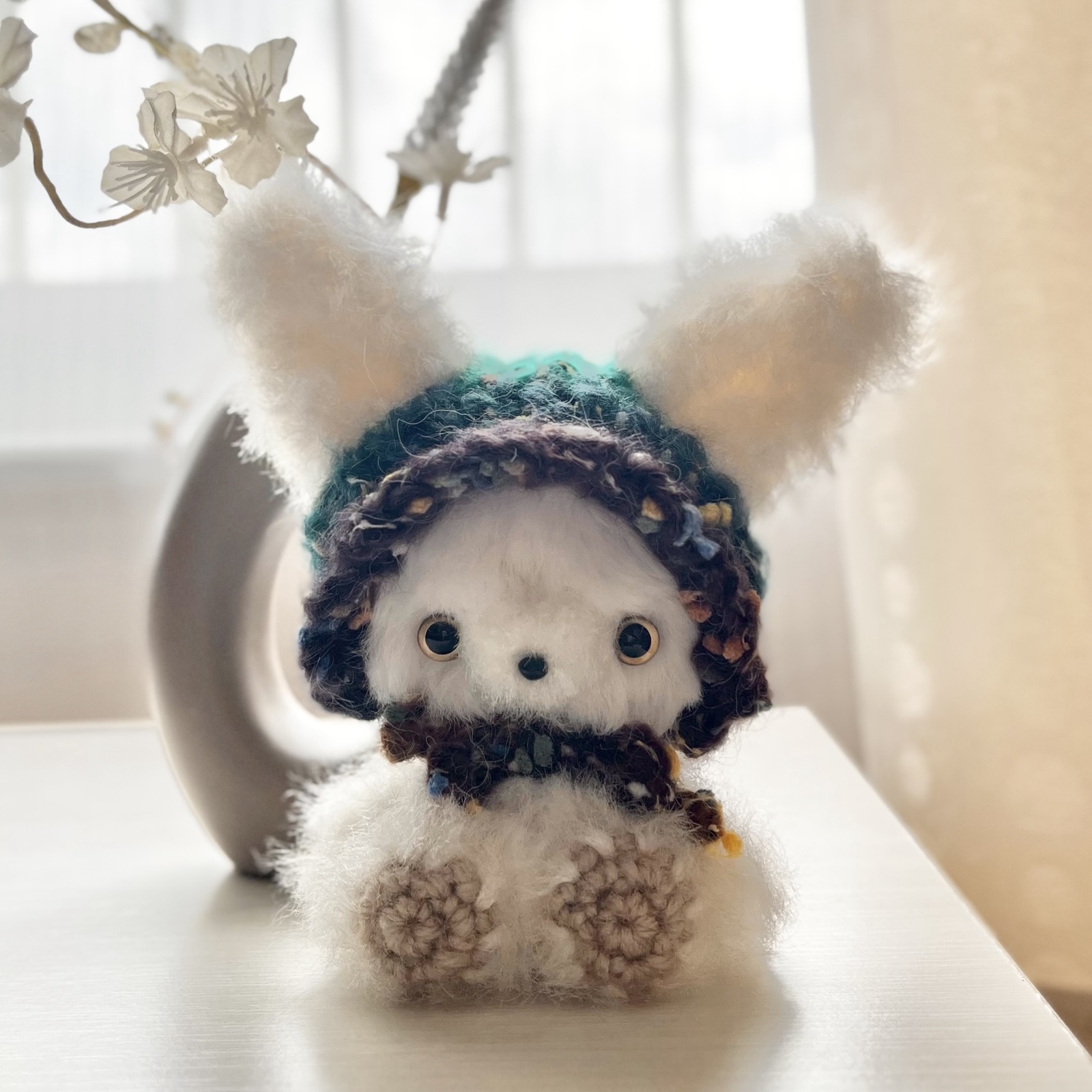 ハンドメイド　あみぐるみ　オーダー品 オーダーメイド】 ふわふわ 編みぐるみ（セミオーダー） - 手編みの