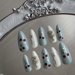 地雷系 量産型 ワンホン マリーンセルネイル ネイルチップ