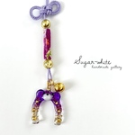 🐴💜🐻‍❄️ Horseshoe Bear charm ✵ 馬蹄になっちゃったクマさんの根付 【 PURPLE 】 2026 干支 午年 縁起物  御守り 開運  根付 鈴  推し活 推し色 チャーム
