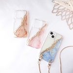 ニュアンスライン×ゴールド iPhoneケース iPhone17 iPhone16 アルコールインクアート ニュアンススマホケース ショコラブラウン ダスティピンク ミストブルー