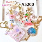 【¥5200】めんだこHAPPYセット♡キーホルダー　レジン