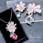 イヤリング　HAPP YBAG　桜　3点　発送は1月中旬を予定しております