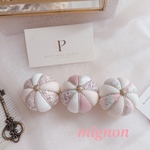 ♡リバティ木目込み手毬5㎝3個セット♡〜mignon rose clair〜　ひな祭り