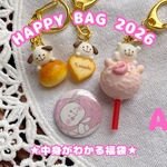 【HAPPY BAG 2026】★中身がわかる福袋★（A） フェイクスイーツ　フェイクフード　ミニチュア　ミニチュアフード　食品サンプル　樹脂粘土　キーホルダー　