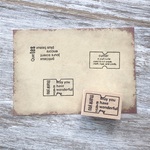 【cona3 design】(WHITE LABEL) May you have wonderful day ナチュラルver. - Natural ver. - [ラバースタンプ]