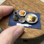 【ミニチュア】とっくり＆おちょこセット（日本酒入り）A【ドールハウス】