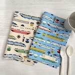 ２枚組＊ネームタグ 付き ランチョンマット ☆ 新幹線