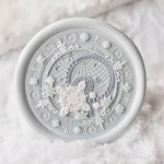 40mm 雪花天文時計 シーリングスタンプ ヘッド 結晶