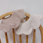 “ 刺繍 ribbon bib” ビブ スタイ もくもくスタイ 出産祝い 出産準備 韓国生地 韓国生地スタイ 赤ちゃん プレゼント 