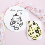 パフェくま 消しゴムはんこ