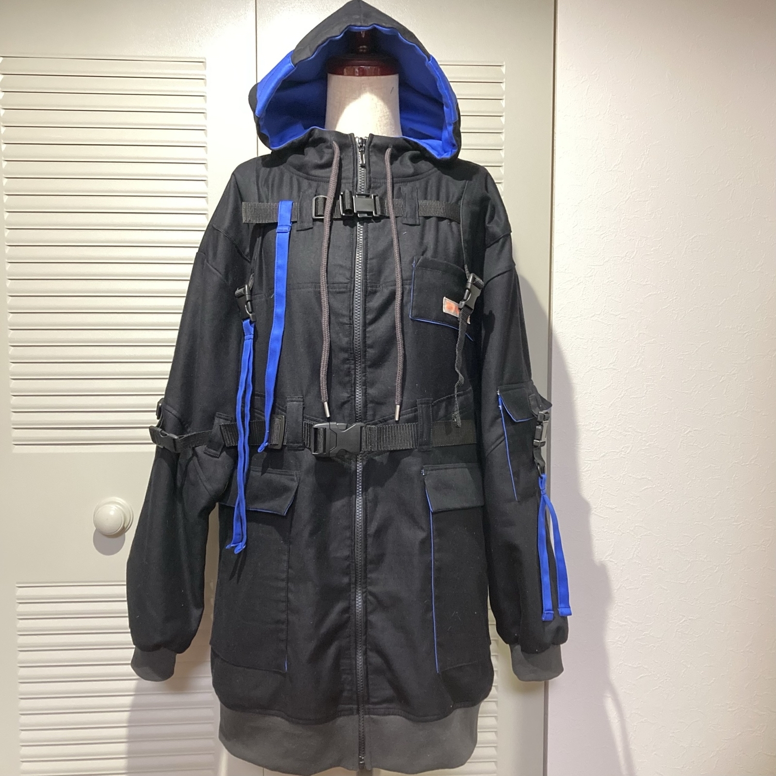 CYBER AGENT HOOD JKT▶︎パーカー・フード・ジャケット・ジップパーカー・スタジャン・アウター・カーディガン・