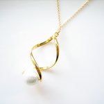 [andy]Gold Twist charmネックレス
