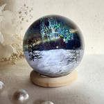 ✨❄️ オーロラの夜レジンアート球体～Aurora Night Sphere～