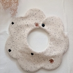 new!"つぶつぶわんこハート刺繍"360度花びらスタイ　360度もくもくスタイ