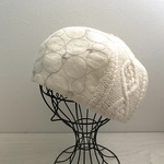 TOPI  いろんなウールのベレー帽（ホワイト）