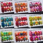 NEW＆期間限定料金！(🌈)ネイルチップ WESToyneon ウエストイネオン POP 3D イラスト らくがき コンサートライブフェス用