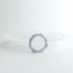 yuragi-no-hikari: yuragi-ring｜ユニセックス約13号｜くすみブルー｜静かに揺れる、透明の指輪