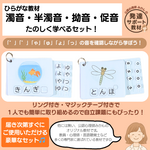 【濁音・半濁音・拗音・促音】ひらがな教材セット　療育　特別支援教育　教材　知育