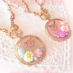 パステル花時計４【バッグチャーム】