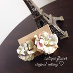 【3日間限定SALE】再再再々販☆アンティークflower's with パール♡　