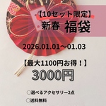 【2026年新春福袋】10セット限定　送料無料中身の選べる福袋　新春　お正月　ハッピーバッグ　お年玉　大人可愛い　上品　レジン　ドライフラワー　お花　金属アレルギー対応　ピアス　イヤリング