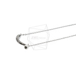 CHN-139-R【1個入り】パールポイント バーネックレス / Pearl Point Bar Necklace