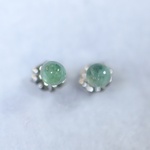 （１点もの）エメラルドのスタッドピアス（3.5mm・チタンポスト）