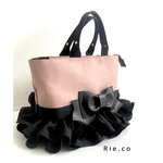 new  ++smoky pink++   tote bag トートバッグ　たて28cmよこ50cm まち16cm