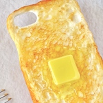 こんがりバタートーストのスマホケース　iPhone全機種対応　食品サンプル　フェイクフード　 アイフォン スマホカバー