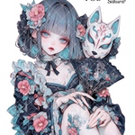 《No.789》オリジナル人物ステッカー 女の子 シール ステッカー