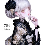 《No.764》オリジナル人物ステッカー 女の子 シール ステッカー