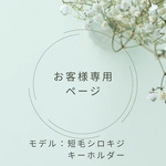 ＊お客様専用ページ＊モデル短毛シロキジキーホルダー