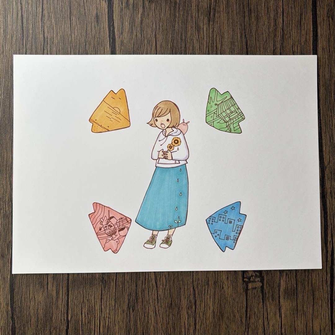 手描きイラスト原画