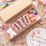 *~春のお庭のような~* シンプル&ナチュラル⸜❤︎⸝かわいい小花を散りばめたお名前クレヨン《出産お祝いやお誕生日プレゼントに》