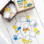 メッセージが書けるモフモフさんの吹出しシール・60枚セット