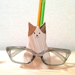 眼鏡＆ペン立て（猫）④