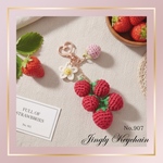 ②2way♡イチゴじゃらじゃらキーホルダー