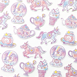 Unicornフレークシール｜ユニコーン 午年【28枚入】