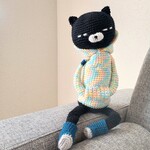 あみぐるみ　ハンドメイド　雑貨　パーカー　ブーツ　ねこ