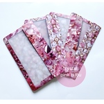 A6 リフィル 4枚 saving 家計管理 袋分け貯金 crystal pink bijou