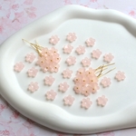 オリジナル作品★桜のパーツ　アセテート　ゼリーライトピンク