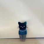 猫　黒猫　編みぐるみ