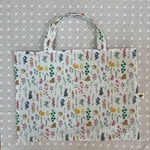 デコレクションズうさぎのレッスンバッグ　CHECK&STRIPEタグ付き