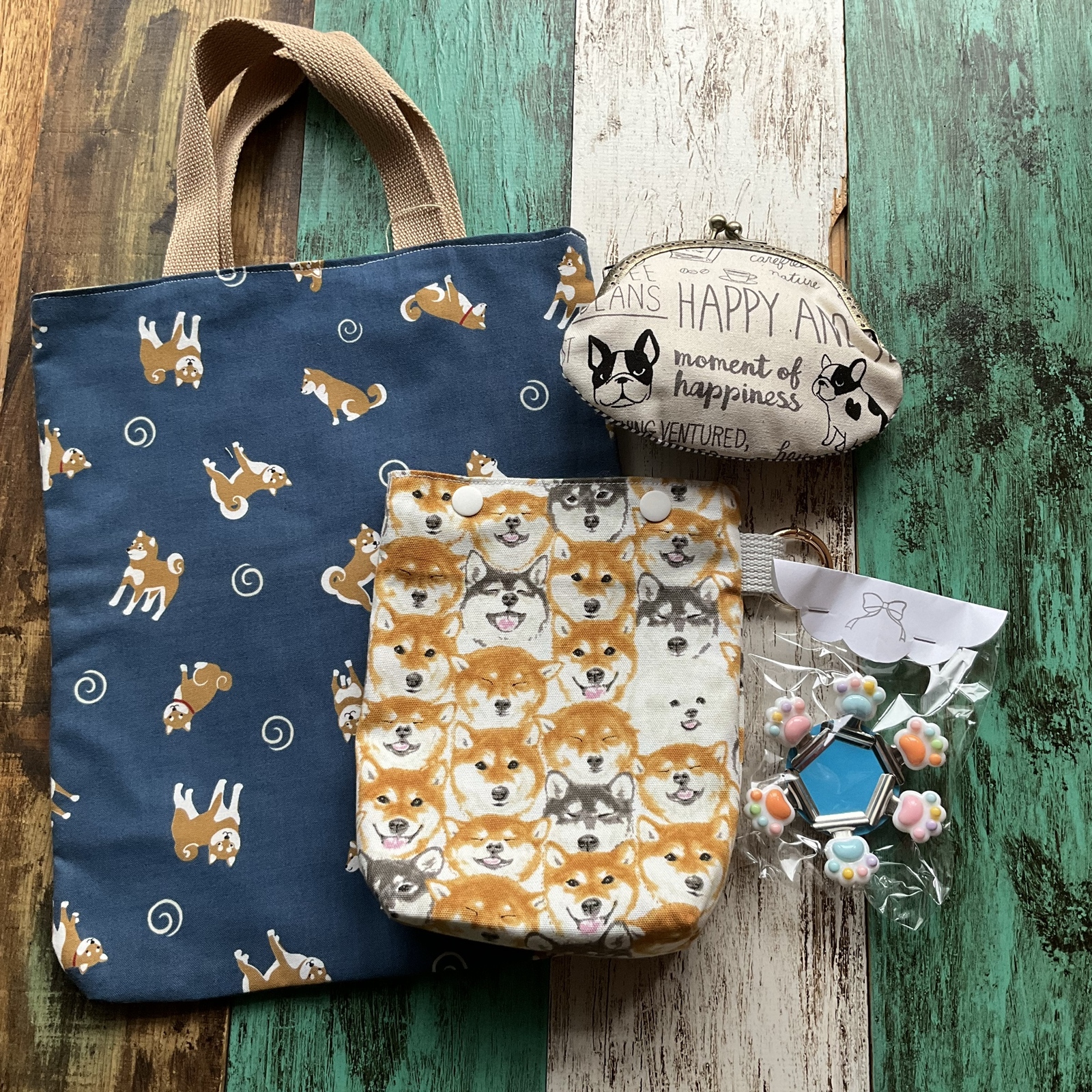 ハッピーバック　５点セット　ハンドメイド　ユキエモン　セット　トートバッグ　他 ハッピーバッグの人気通販 | minne byGMOペパボ 国内最大級の